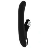 Black and Silver Storm Rotation Vibe – wibrator rotacyjny silikonowy, USB, 24 cm