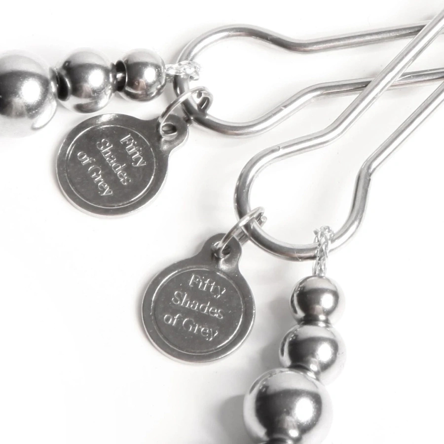 Fifty Shades of Grey The Pinch – zaciski regulowane z metalowym wykończeniem 8,3 cm