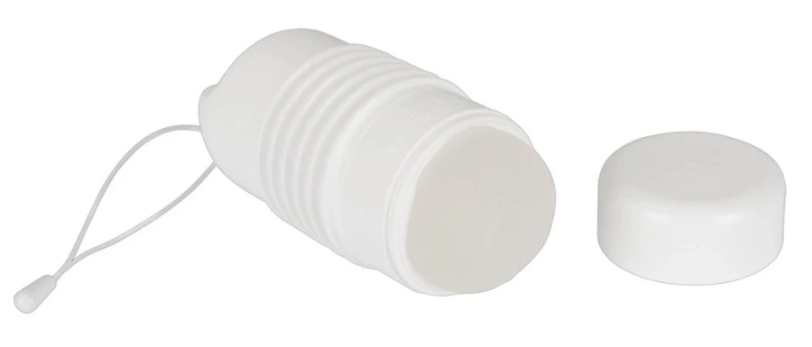 Vulcan Intimate System masturbator z wibracją 15 cm, przezroczysty