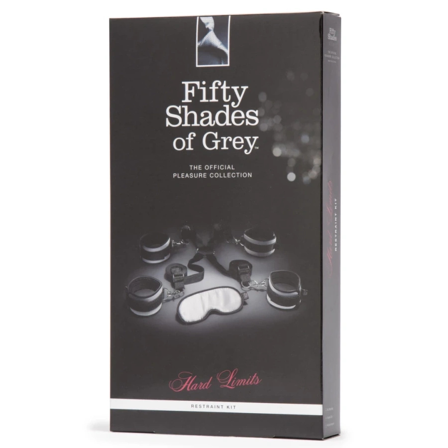 Fifty Shades of Grey Hard Limits – zestaw pasów do łóżka z kajdankami