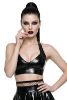 Top Wetlook Z Odkrytymi Plecami Sofia Czarny Demoniq