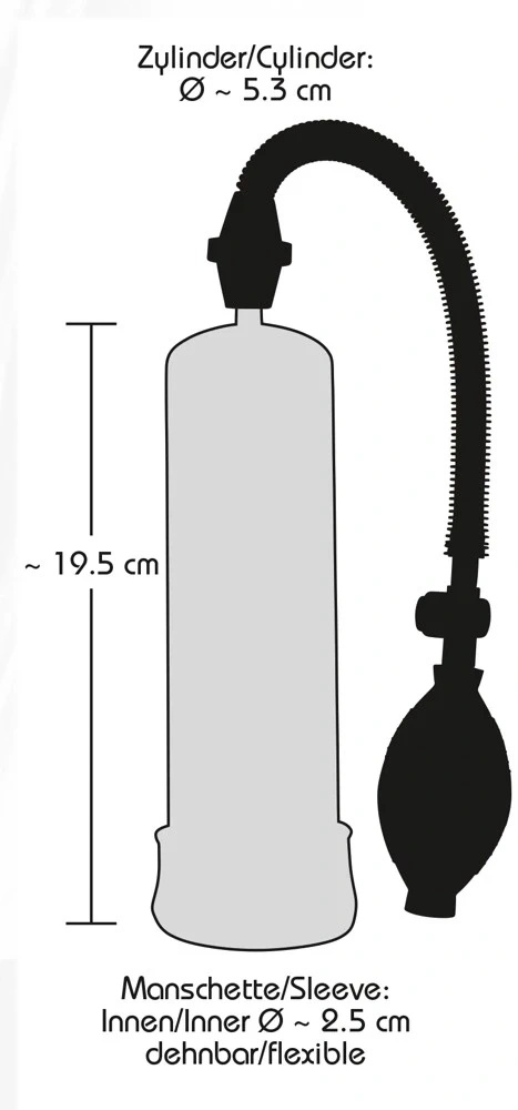Bang Bang pompka próżniowa do penisa z cylindrem 20 cm