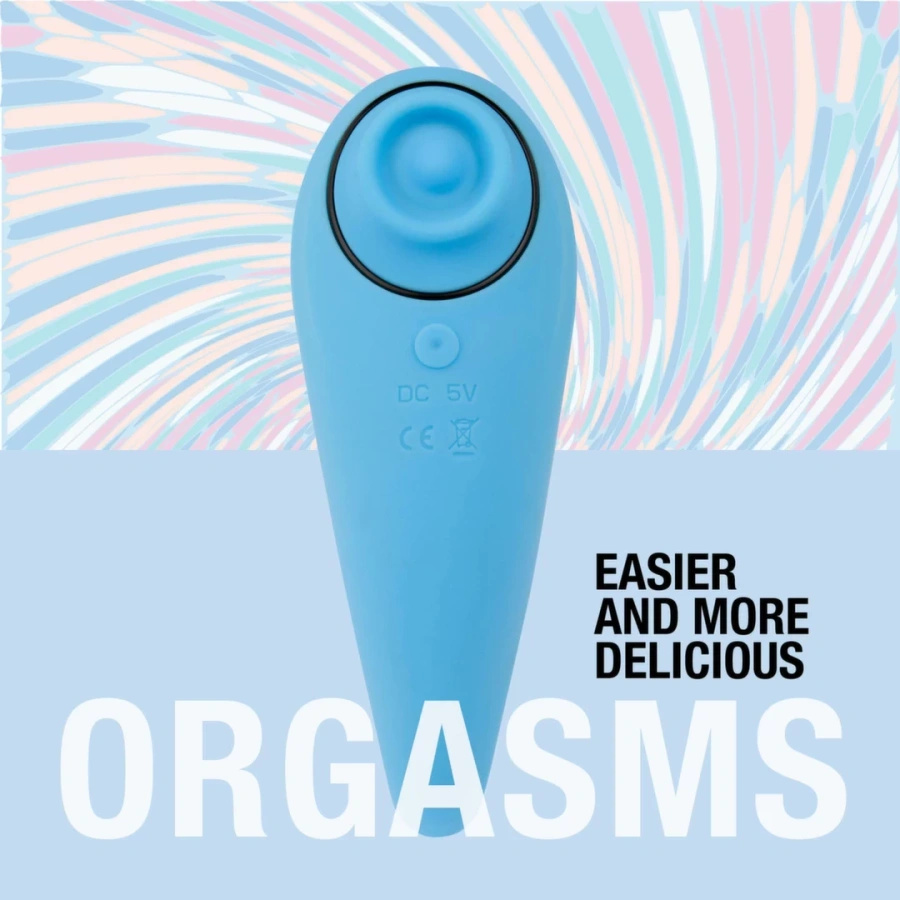 FeelzToys FemmeGasm turkusowy stymulator z funkcją stukania i łaskotania