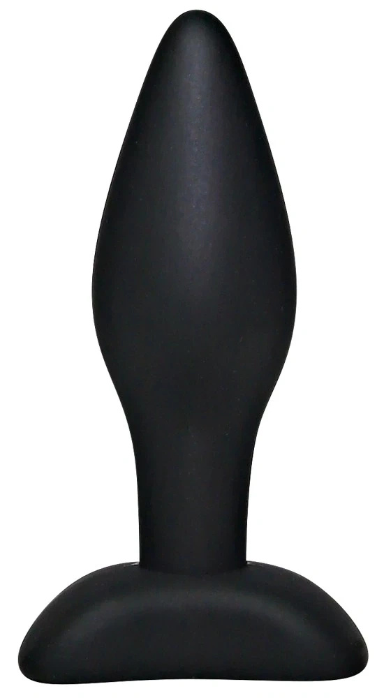 Black Velvets korek analny mały 9 cm silikonowy czarny