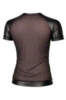 T-shirt Raglan Z Siateczki Z Wykończeniami Wetlook Yans Czarny Regnes