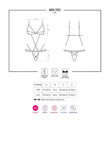 865-TED-1 body czarne Obsessive