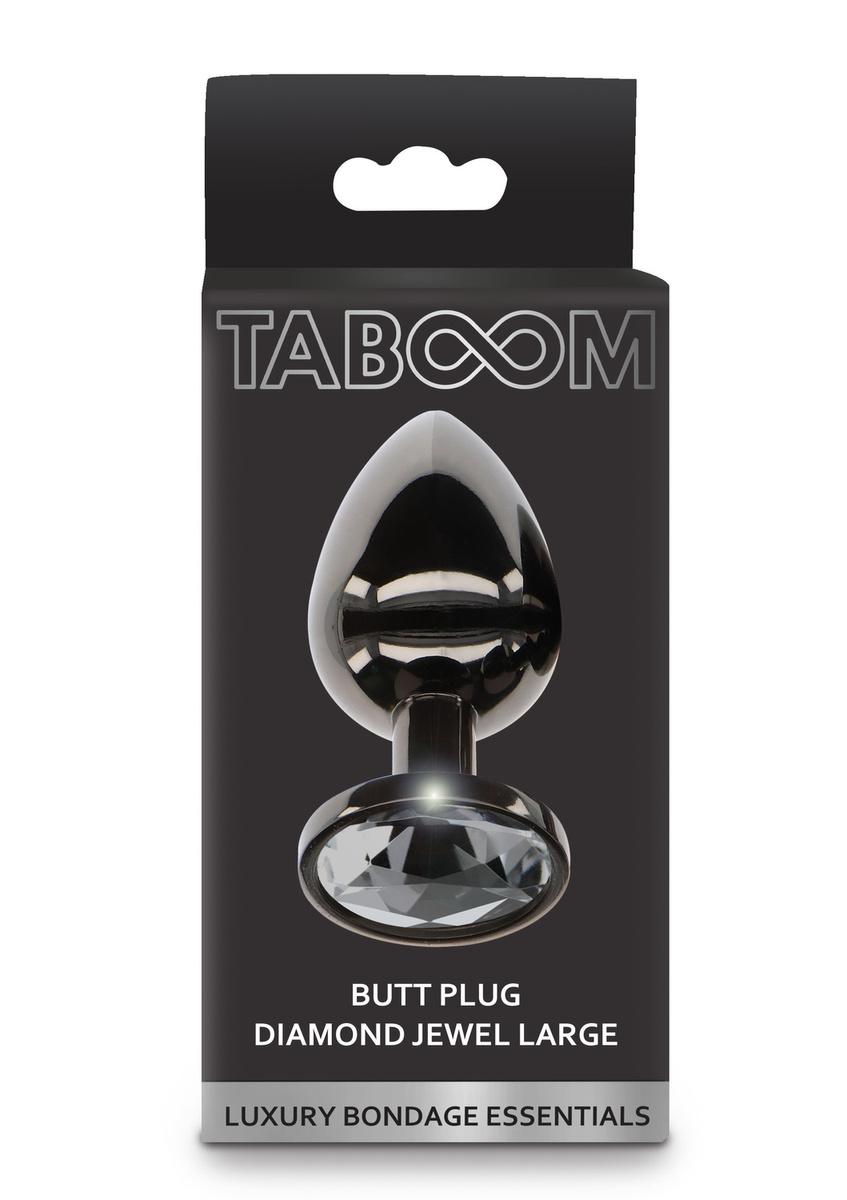 Korek Analny Butt Plug With Diamond Jewel Silver Taboom