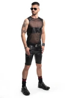 T-shirt Z Siateczki Ze Wstawkami Wetlook Silvestro Czarny Regnes