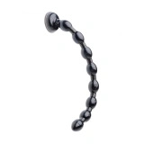 XR Brands kulki analne spiralne 48 cm, 8 segmentów, z przyssawką, czarne