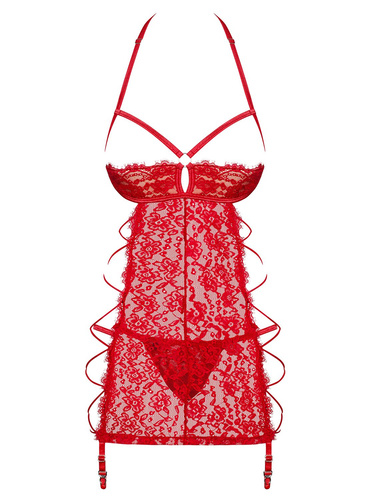 Rediosa koszulka i string czarna - Obsessive