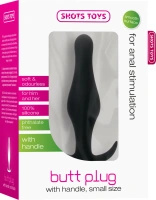Shots Toys korek analny Small zwężona końcówka 11,7 cm, czarny