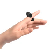 Black and Silver DuckyMania – mini wibrator silikonowy, ładowalny