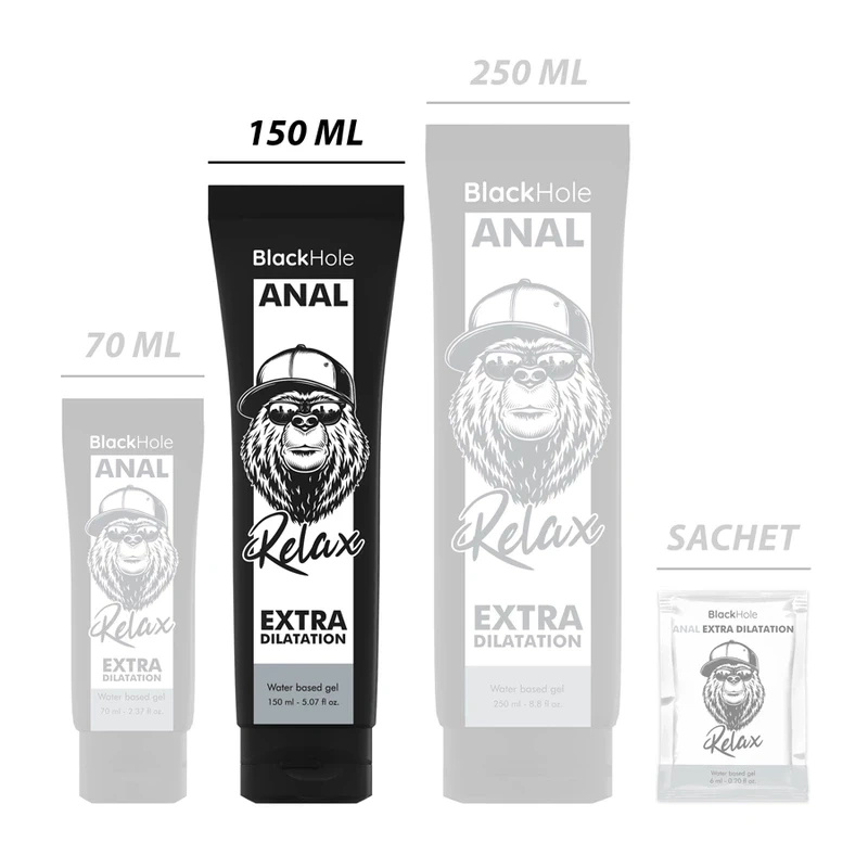 Black Hole żel analny relaksujący na bazie wody, 150 ml