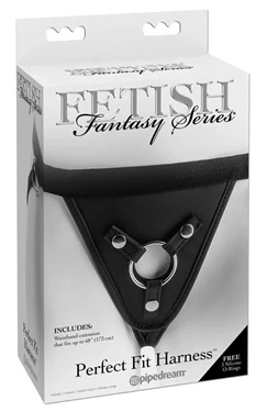 Fetish Fantasy Series uprząż regulowana z 3 pierścieniami silikonowymi