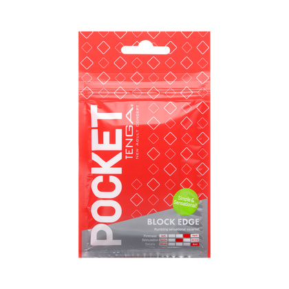 Masturbator Pocket Stroker Block Edge Tenga