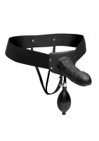 XR Brands strap-on nadmuchiwany z regulowanym paskiem, silikonowy