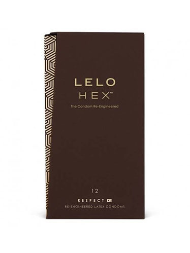 Lelo Hex Respect XL - prezerwatywy lateksowe mega cienkie i powiększane (12 szt.)