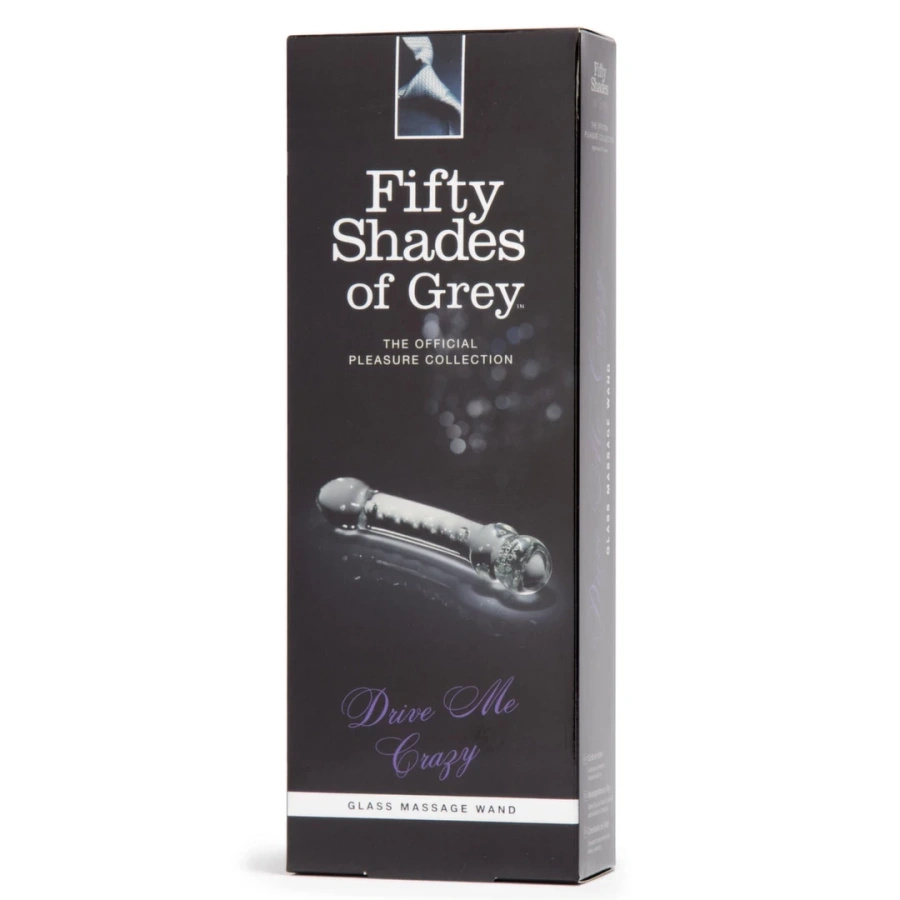 Fifty Shades of Grey Drive Me Crazy szklane dildo dwustronne 19,1 cm
