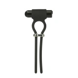 PowerBullet Bolo czarny – regulowany pierścień wibrujący USB, 9 trybów