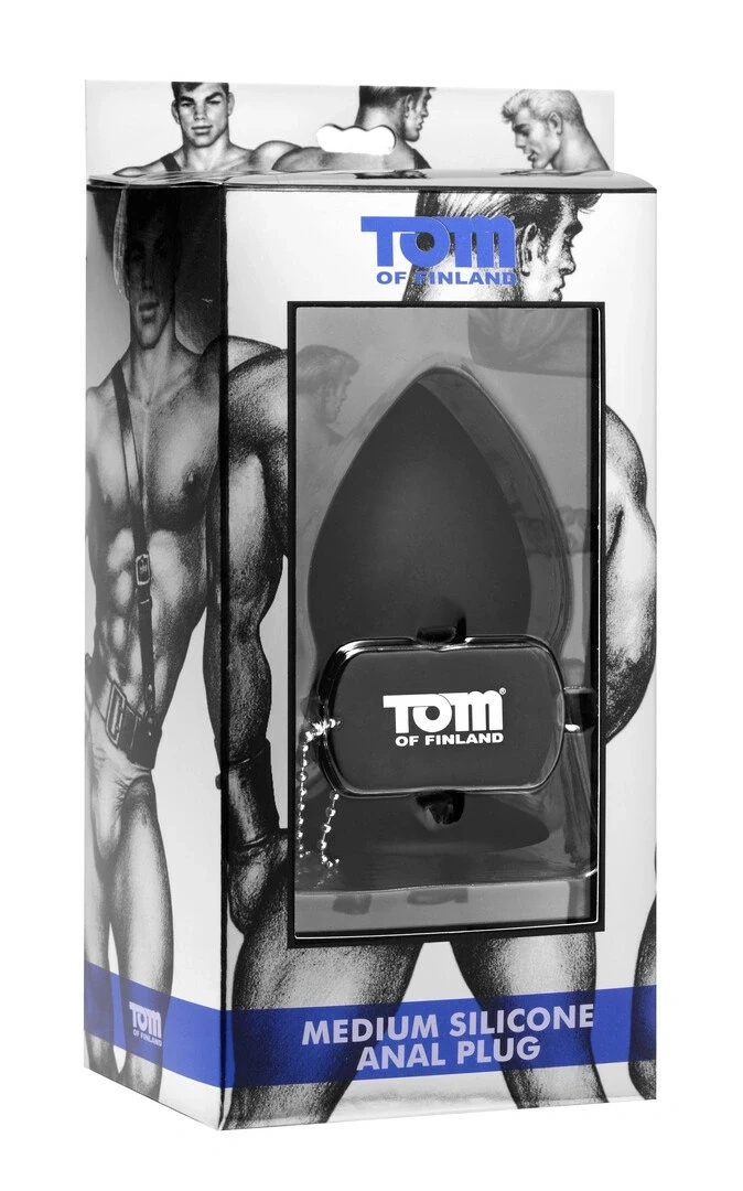 XR Brands Tom of Finland korek analny silikonowy z przyssawką, rozmiar M