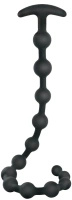 Black Velvets kulki analne silikonowe, 13 kul, 50 cm, czarne