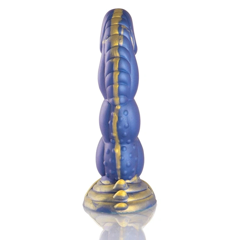 EPIC Poseidon – silikonowe dildo Objęcie Morza, 22 cm, niebieskie