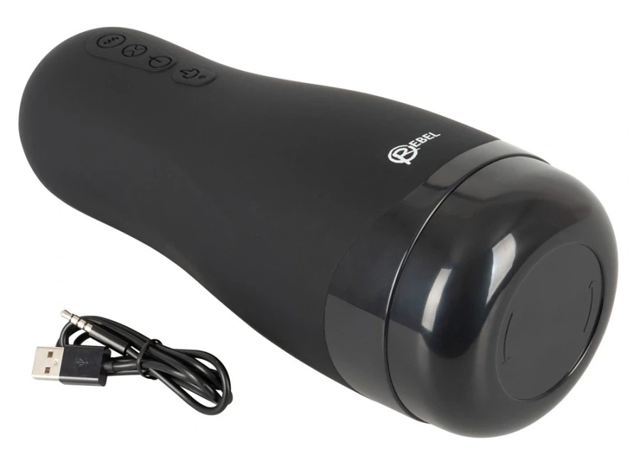 Rebel Model 3w1 – masturbator z podgrzewaniem i wibracjami, 26 cm