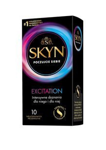 SKYN Excitation - bez lateksu z wypustkami (10 szt.)