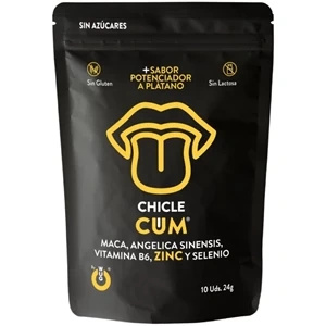 WUG SEX SENSE guma bananowa – 10 szt. wegańska, bez cukru, bez glutenu