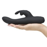 Fifty Shades of Grey Greedy Girl Slimline Rabbit wibrator króliczek ładowany USB, czarny
