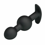 Weighted Double Plug podwójny korek analny z obciążeniem, czarny