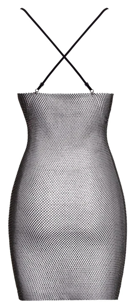 Cottelli Party – sukienka mini z kryształkami, czarna, S/M