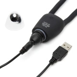 Fifty Shades of Grey Relentless Vibrations – wibrator dla par z pilotem, USB, czarny