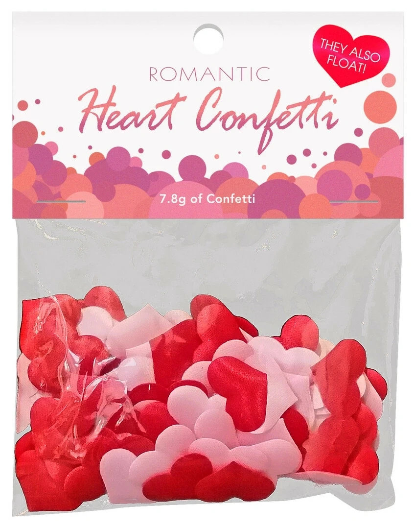 Kheper Games konfetti Heart w kształcie serduszek, wodoodporne, czerwone
