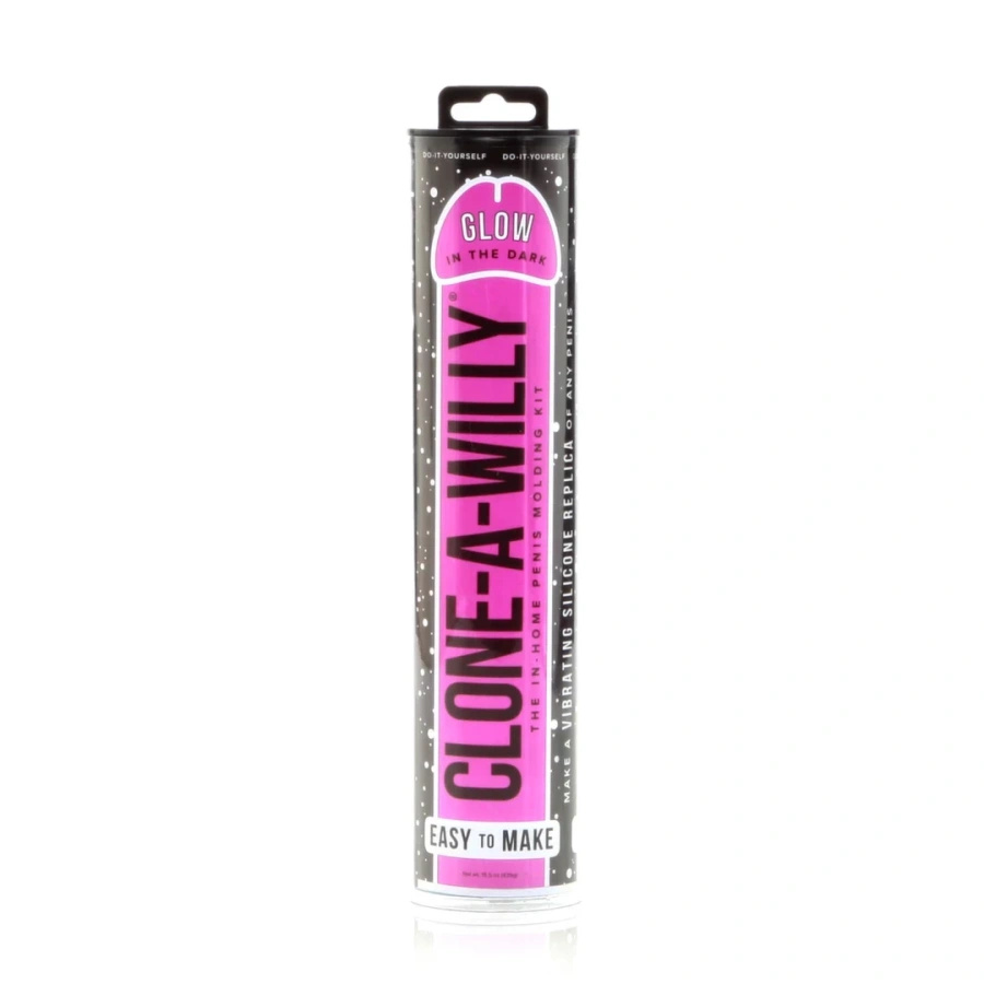 Clone-A-Willy Kit Pink Glow zestaw do klonowania świecący w ciemności z wibracją