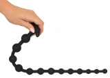 Black Velvets kulki analne silikonowe, 13 kul, 50 cm, czarne
