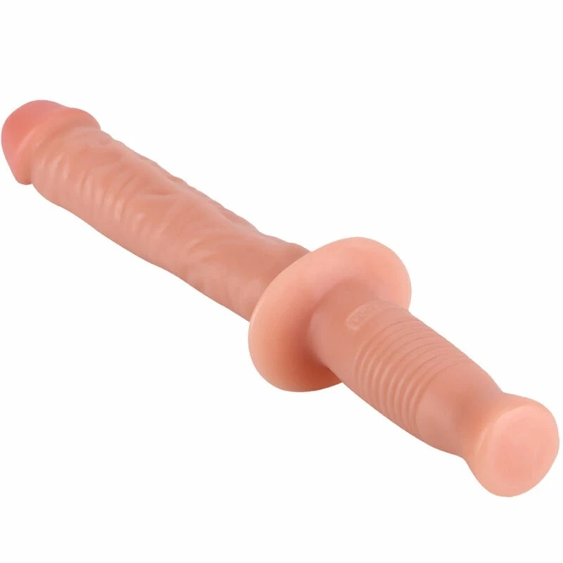 GET REAL Manhandler 38 cm – realistyczne dildo z uchwytem, cieliste