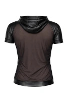 T-shirt Z Kapturem I Rękawami Raglan Wetlook Magnus Czarny Regnes
