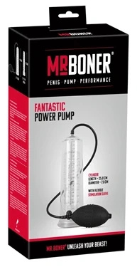 Mr. Boner pompa próżniowa ręczna 25 cm ze skalą i mankietem