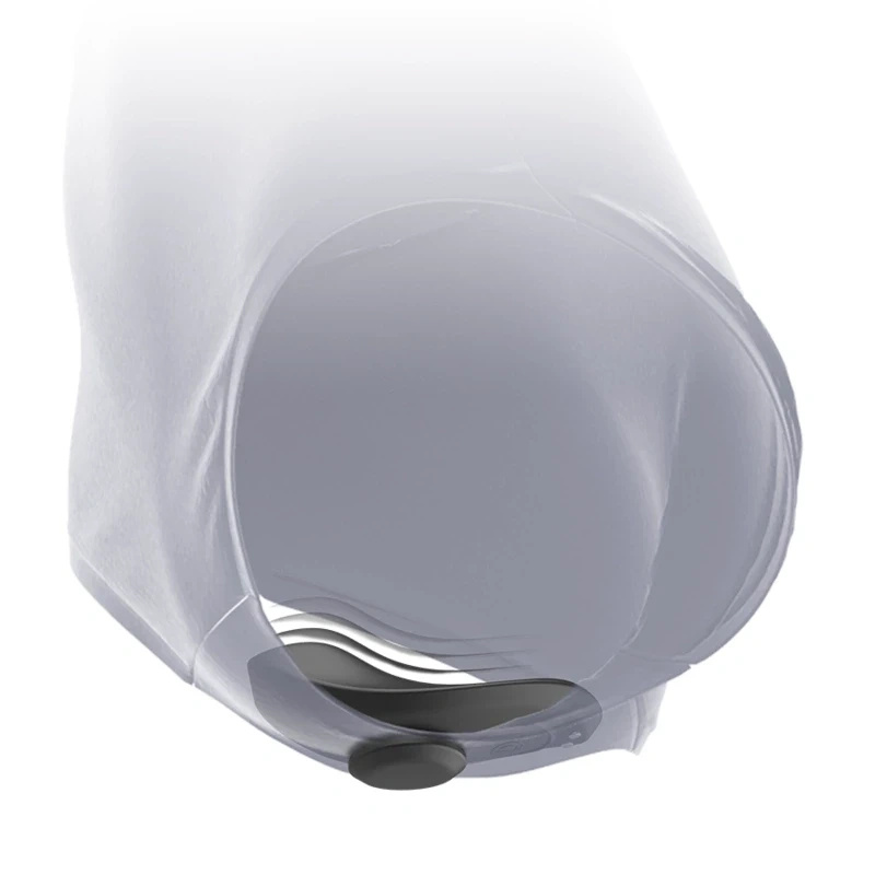 Black and Silver Panty Model – wibrator do bielizny z pilotem, silikonowy, czarny