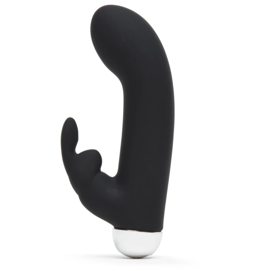 Fifty Shades of Grey Greedy Girl Mini Rabbit – wibrator króliczek USB, czarny, wodoodporny