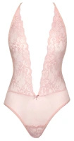 Kissable body koronkowe różowe, regulowane ramiączka, L/XL