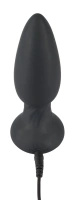 Black Velvets rotacyjny korek analny z pilotem 14 cm czarny, 7 trybów