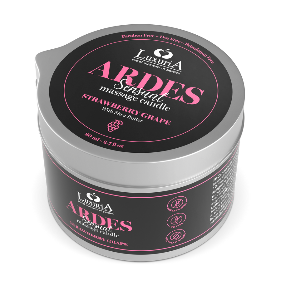 Luxuria Ardes Massage Candle Strawberry Grapes 80Ml IntimateLine