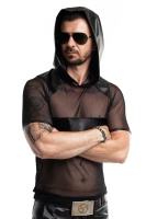 T-shirt Z Kapturem Z Siateczki Ze Wstawkami Wetlook Ivo Czarny Regnes