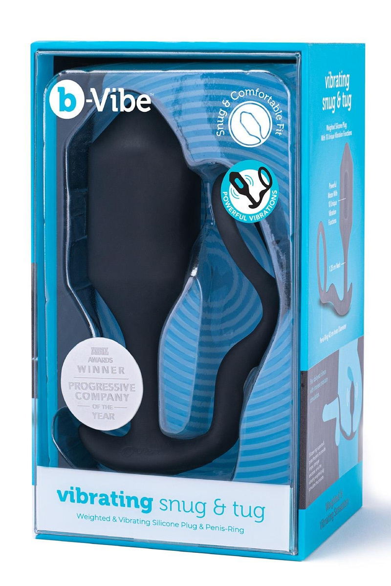 Korek analny Vibrating Snug & Tug Black b-Vibe