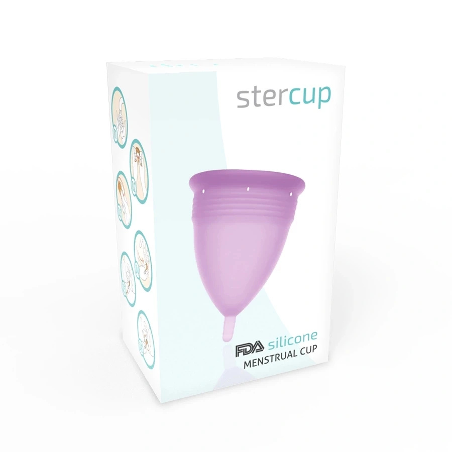 Stercup kubeczek menstruacyjny L, liliowy, silikonowy, 24 ml