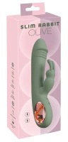 You2Toys Slim Rabbit Olive – wibrator króliczek z dwoma silnikami, silikonowy