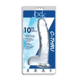 Curve Toys Crystal dildo z przyssawką 25,5 cm, przezroczyste
