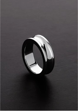 Steel by Shots pierścień stalowy 15 x 45 mm, zaokrąglone krawędzie